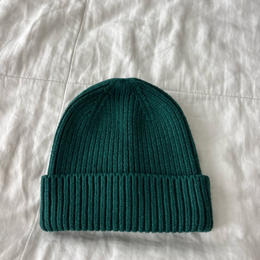 Banana Republic Teal Ribbed Knit Hat